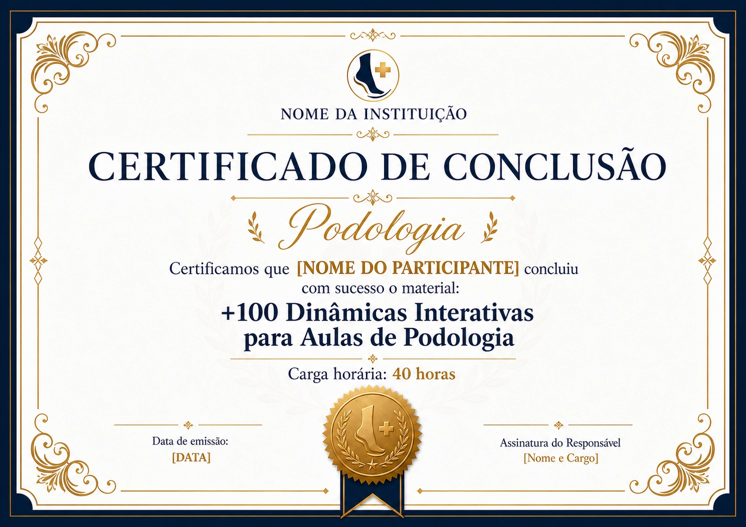 Banco de Avaliações Prontas para Podologia